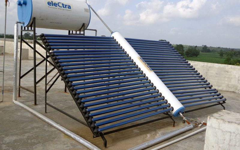 Solar water heating plant
